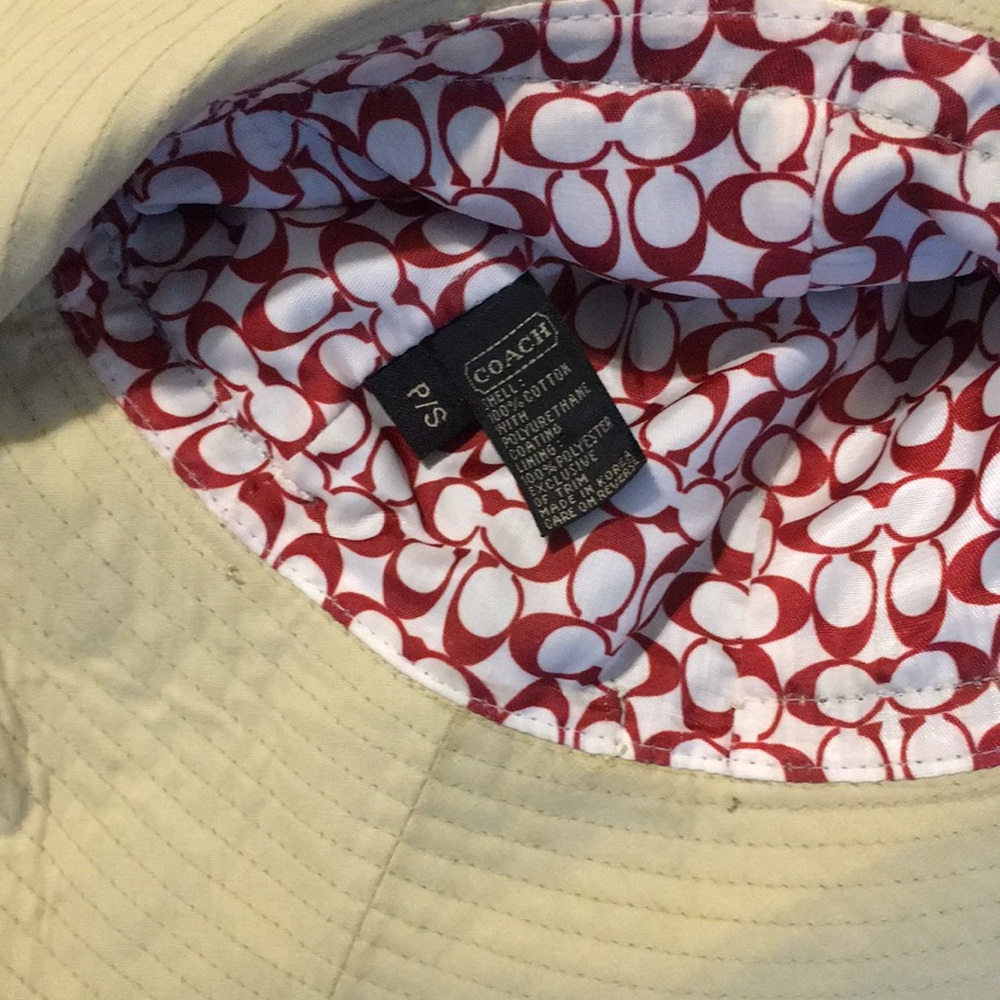 Vintage Coach Bucket Hat Baguette Red Leather Set - Picture 4 of 10